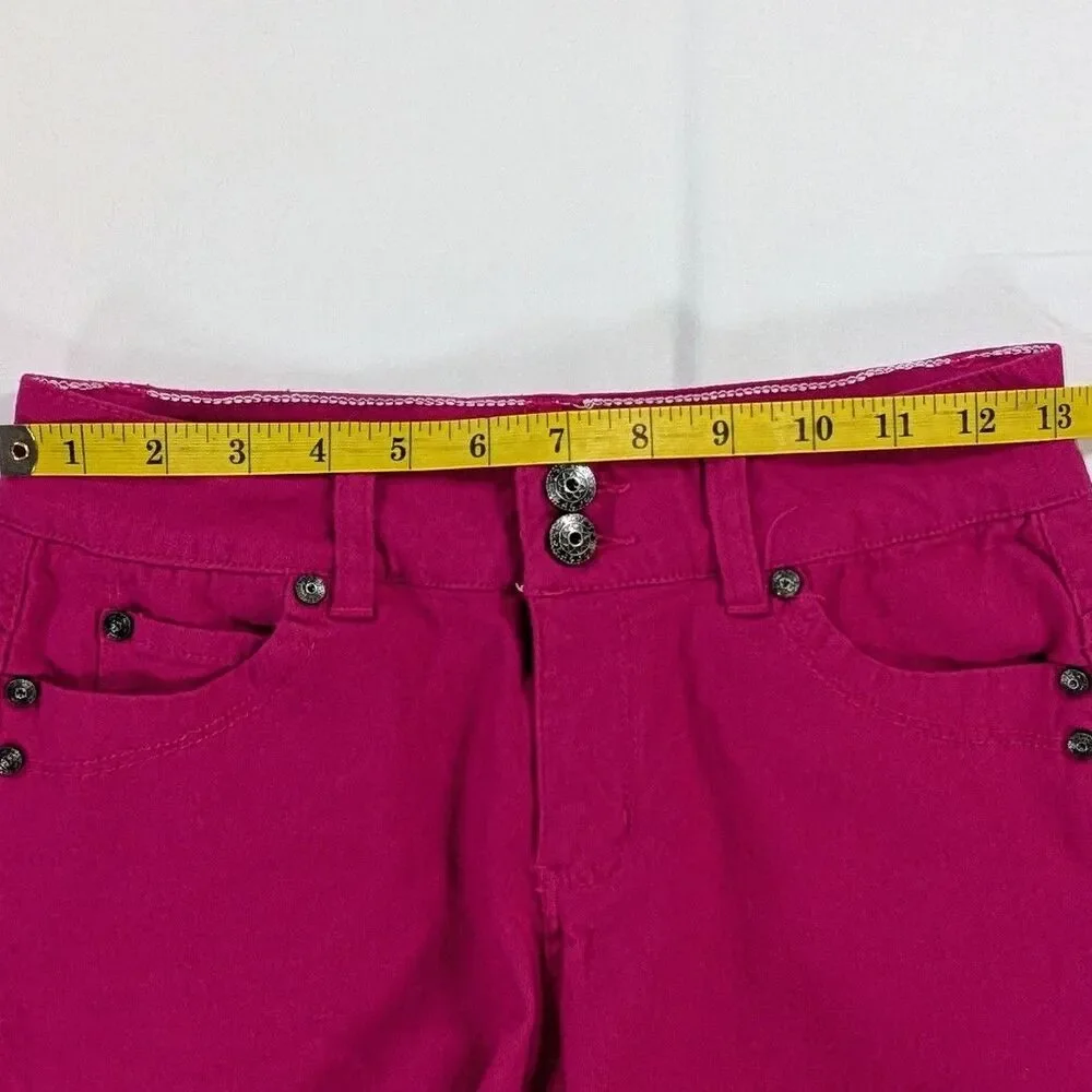 Sabrina Lauren Womens stretch front zipper and button Bermuda Shorts Sz 6